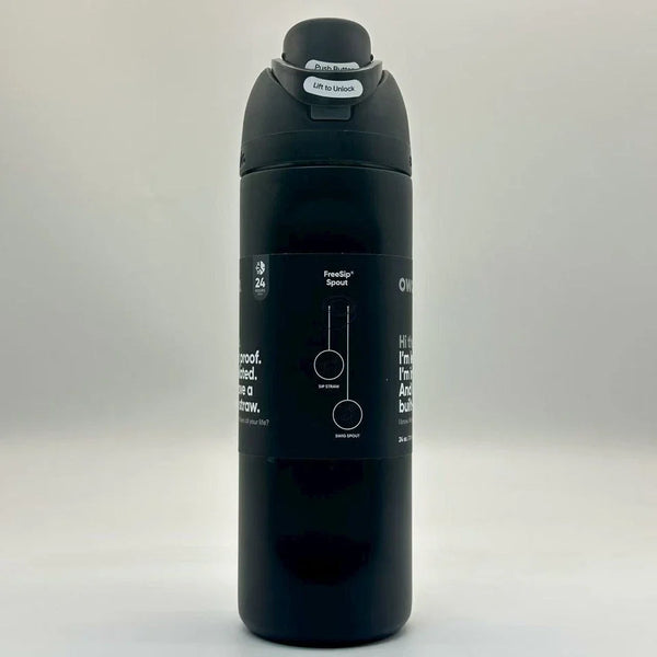 Owala FreeSip 24oz Stainless Steel Water Bottle Very Very Dark Top Quality