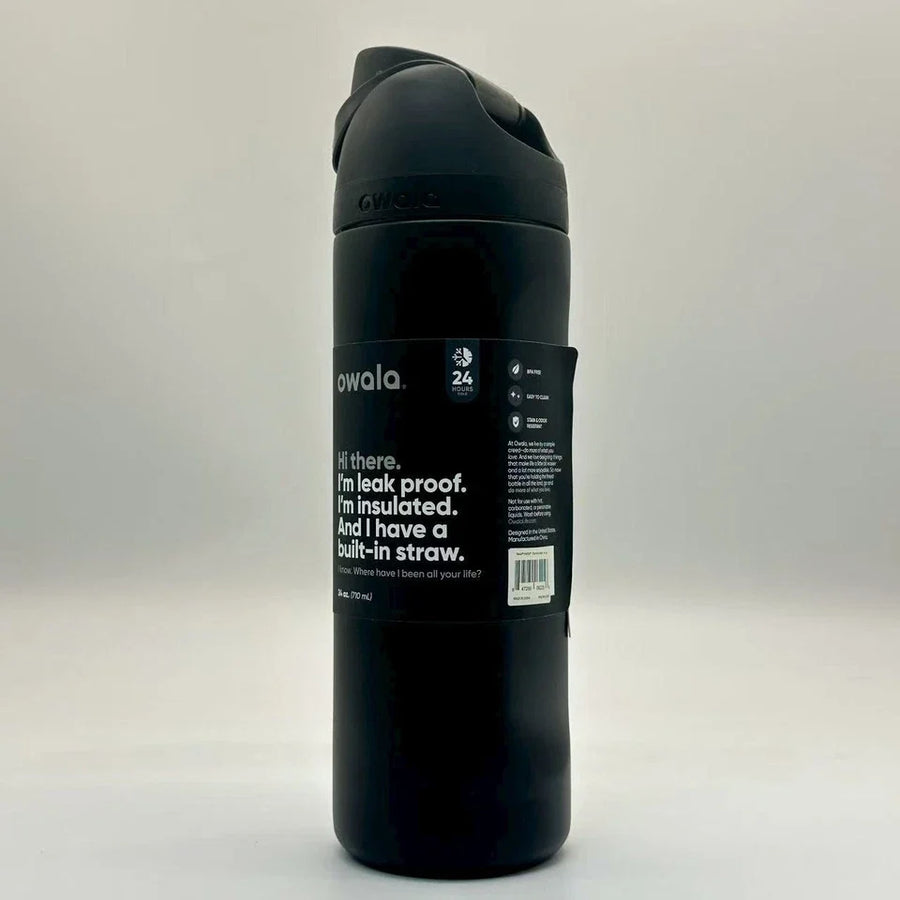 Owala FreeSip 24oz Stainless Steel Water Bottle Very Very Dark Top Quality